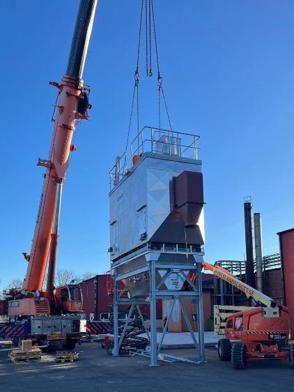 Installation des équipements de traitement des fumées